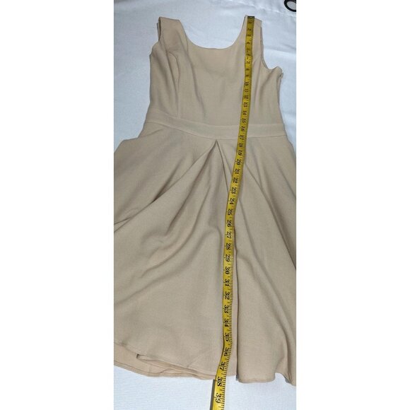Rachel Zoe Wool Mini Dress Size 8 Fit and Flare Sz 8 Pleated Sleeveless Lined - Picture 12 of 16